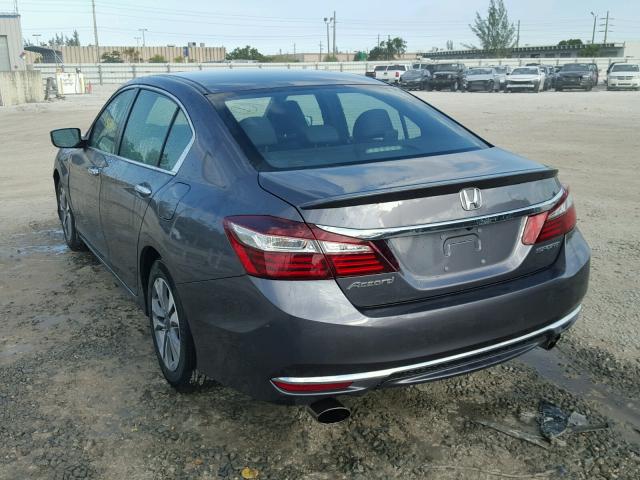 1HGCR2F57HA133766 - 2017 HONDA ACCORD SPO GRAY photo 3