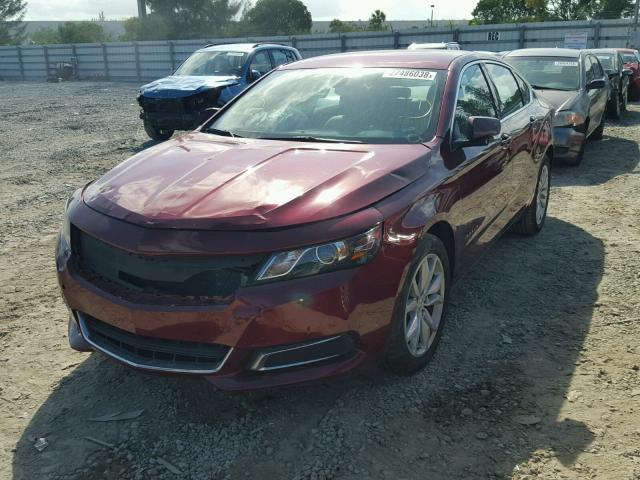 2G1105SA3H9139458 - 2017 CHEVROLET IMPALA LT RED photo 2