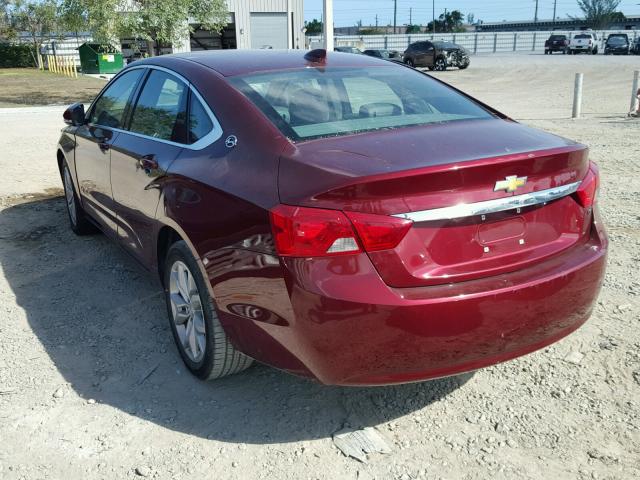 2G1105SA3H9139458 - 2017 CHEVROLET IMPALA LT RED photo 3