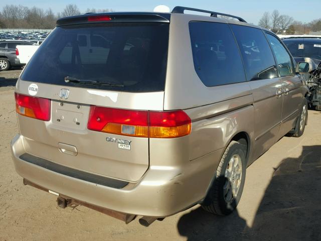 2HKRL18682H566331 - 2002 HONDA ODYSSEY EX TAN photo 4