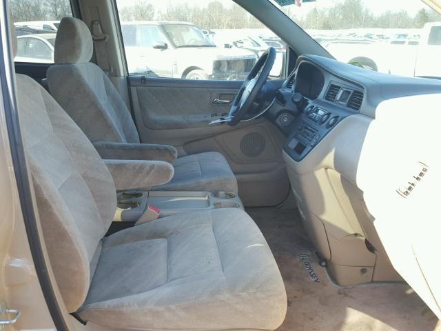 2HKRL18682H566331 - 2002 HONDA ODYSSEY EX TAN photo 5