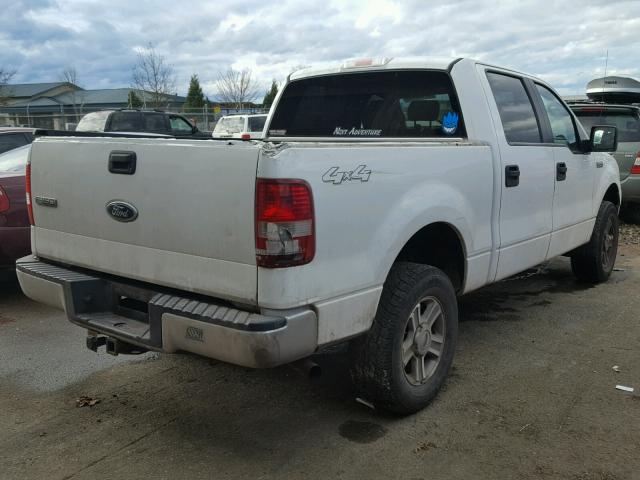 1FTPW14545KC32556 - 2005 FORD F150 SUPER WHITE photo 4