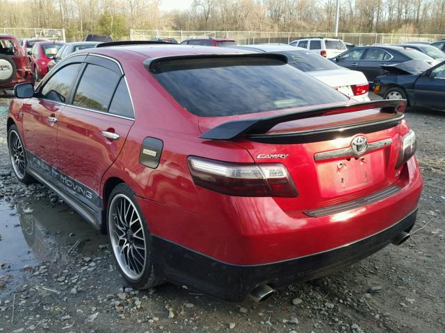 4T1BE46K47U081349 - 2007 TOYOTA CAMRY NEW RED photo 3