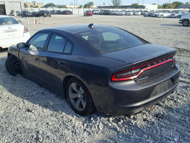 2C3CDXHG2HH562375 - 2017 DODGE CHARGER SX GRAY photo 3