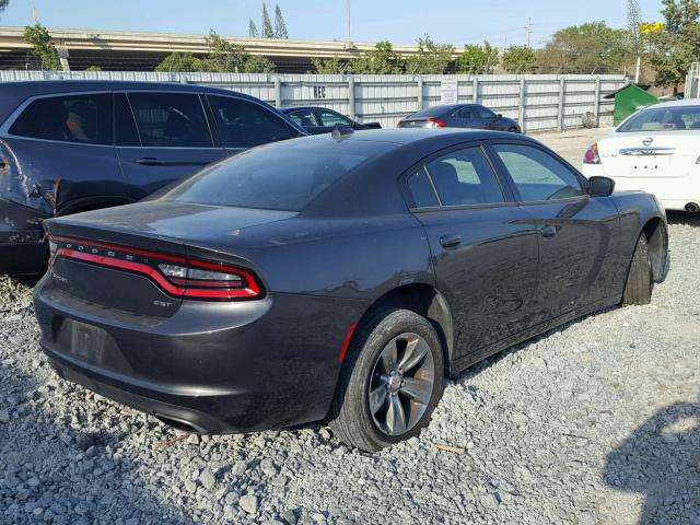 2C3CDXHG2HH562375 - 2017 DODGE CHARGER SX GRAY photo 4