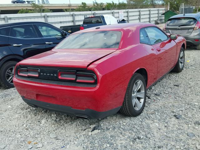 2C3CDZAG8HH609074 - 2017 DODGE CHALLENGER RED photo 4