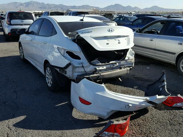 KMHCT4AE2DU480932 - 2013 HYUNDAI ACCENT GLS WHITE photo 3