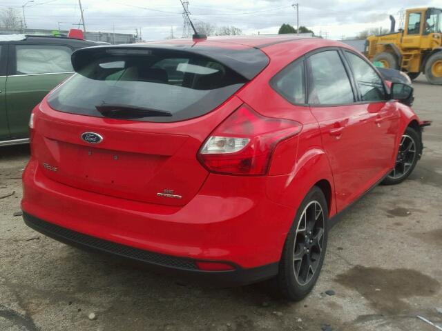 1FADP3K24DL170398 - 2013 FORD FOCUS SE RED photo 4