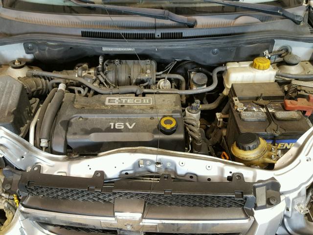KL1TD56687B176732 - 2007 CHEVROLET AVEO BASE Srebrny zdjęcie 7