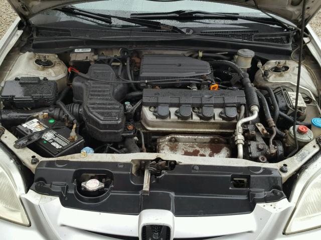 1HGEM22902L093509 - 2002 HONDA CIVIC EX ვერცხლისფერი ფოტო 7