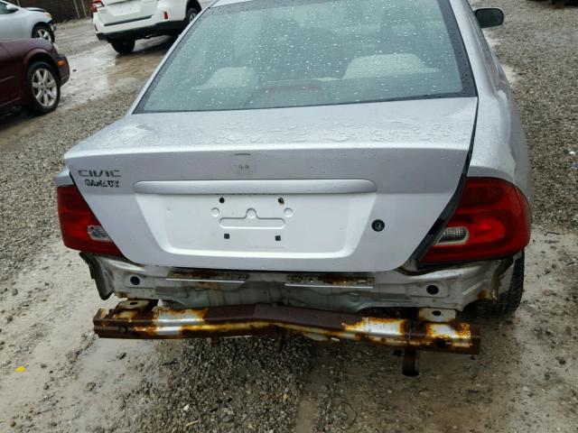 1HGEM22902L093509 - 2002 HONDA CIVIC EX ვერცხლისფერი ფოტო 9