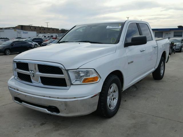 1D7RB1CP1AS209405 - 2010 DODGE RAM 1500 WHITE photo 2