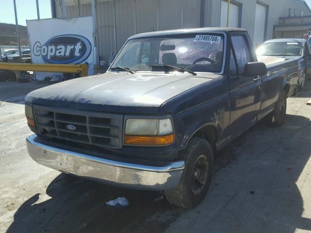 1FTDF15Y9SNA89500 - 1995 FORD F150 BLUE photo 2