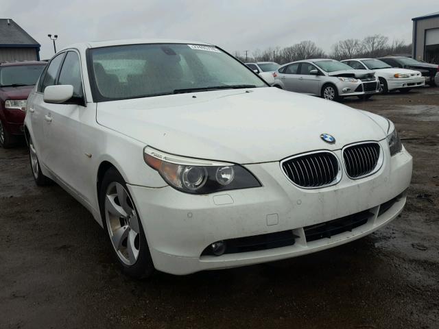 WBANE53597CW62192 - 2007 BMW 525 I WHITE photo 1