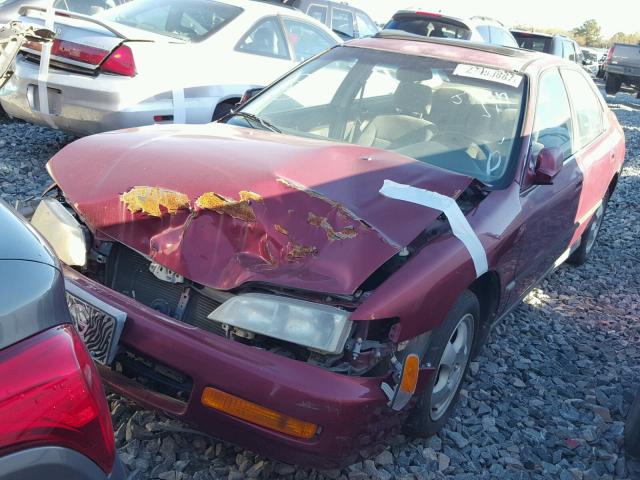 1HGCD5636TA133958 - 1996 HONDA ACCORD LX/ BURGUNDY photo 2