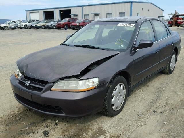 1HGCG6659XA156283 - 1999 HONDA ACCORD LX GRAY photo 2