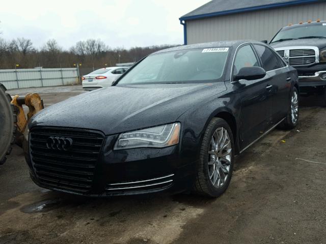 WAURVAFD2BN005602 - 2011 AUDI A8 L QUATT BLACK photo 2