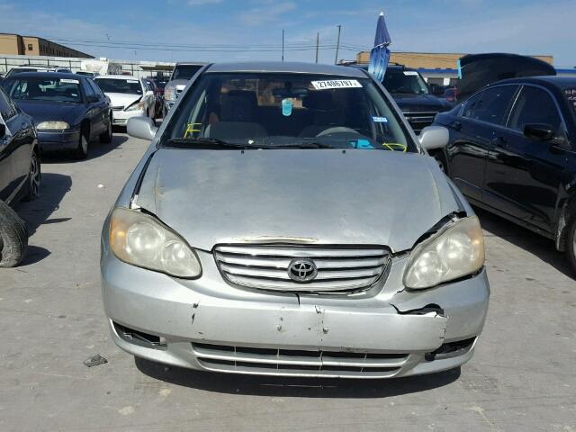 2T1BR32E14C292990 - 2004 TOYOTA COROLLA CE SILVER photo 9