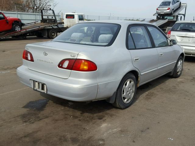 2T1BR18E2YC351403 - 2000 TOYOTA COROLLA VE SILVER photo 4