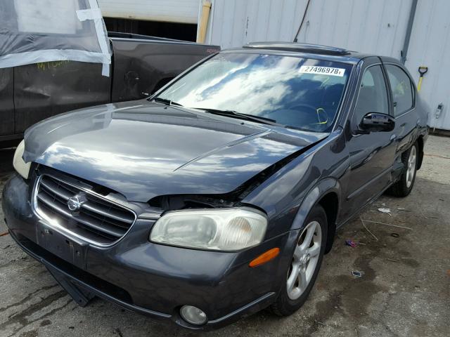 JN1CA31A51T111911 - 2001 NISSAN MAXIMA GXE CHARCOAL photo 2