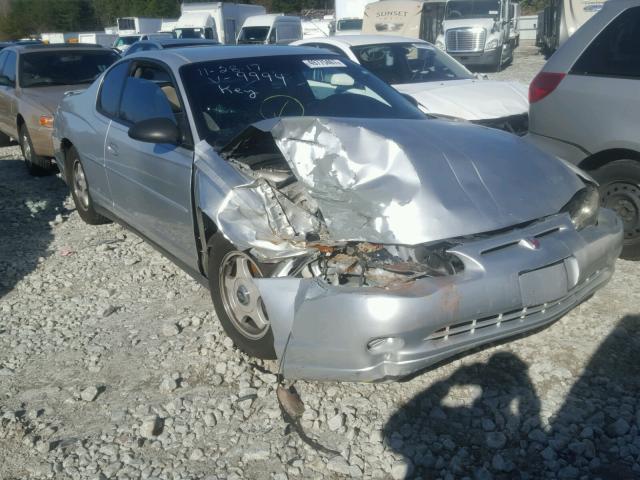 2G1WW12E449249994 - 2004 CHEVROLET MONTE CARL SILVER photo 1