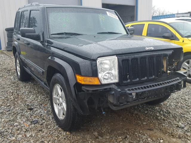 1J8HG48K26C124282 - 2006 JEEP COMMANDER BLACK photo 1