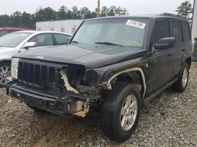 1J8HG48K26C124282 - 2006 JEEP COMMANDER BLACK photo 2