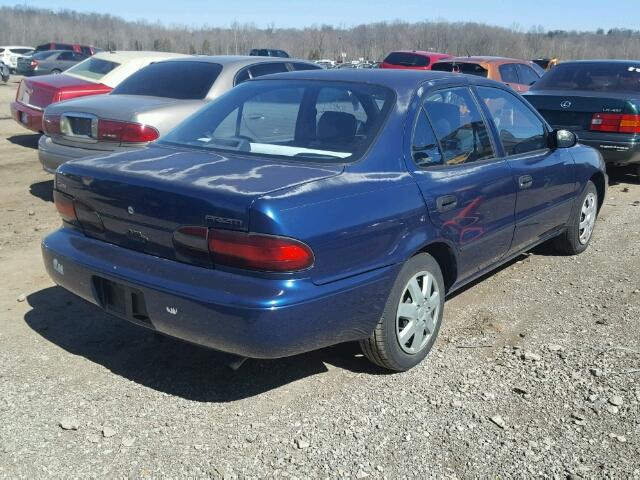 1Y1SK5268VZ409024 - 1997 GEO PRIZM BASE BLUE photo 4