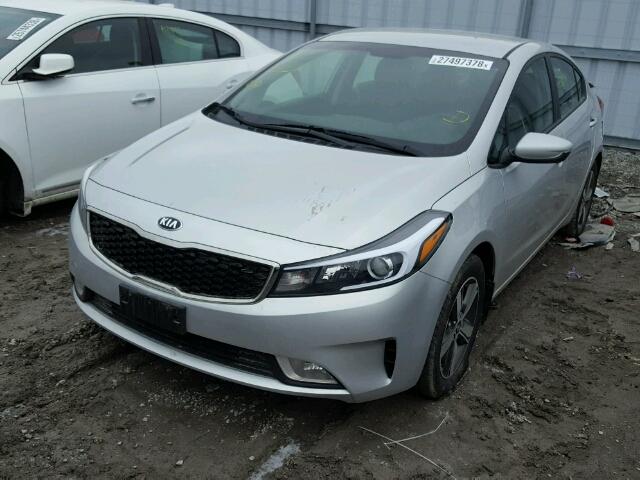 3KPFL4A78JE207054 - 2018 KIA FORTE LX SILVER photo 2