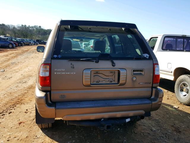 4S2CK58W814325880 - 2001 ISUZU RODEO S GOLD photo 9