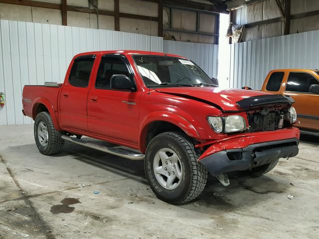 5TEHN72N13Z244296 - 2003 TOYOTA TACOMA DOU RED photo 1