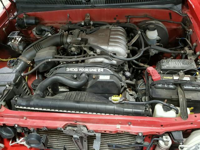 5TEHN72N13Z244296 - 2003 TOYOTA TACOMA DOU RED photo 7