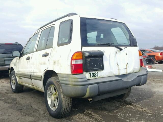 2CNBJ13C036924947 - 2003 CHEVROLET TRACKER WHITE photo 3