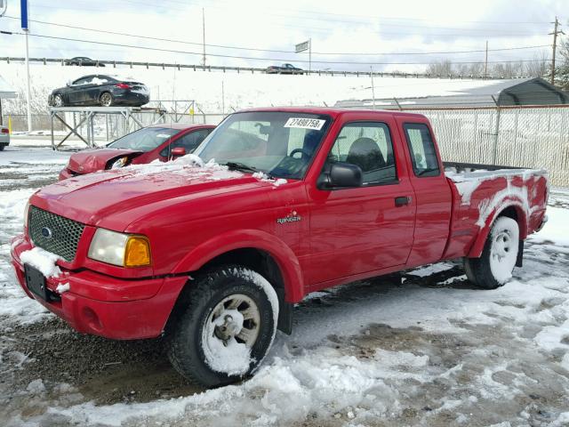 1FTYR14UX1TA64459 - 2001 FORD RANGER SUP RED photo 2