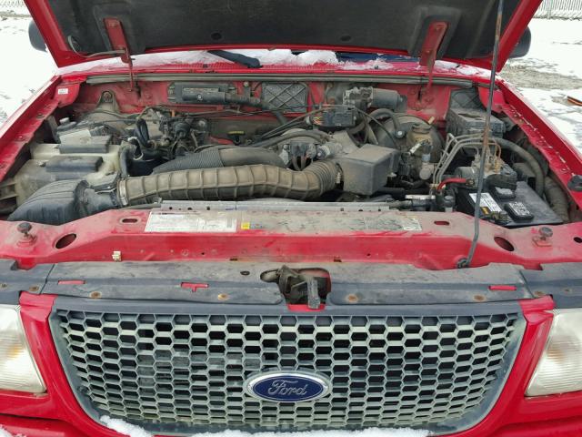 1FTYR14UX1TA64459 - 2001 FORD RANGER SUP RED photo 7