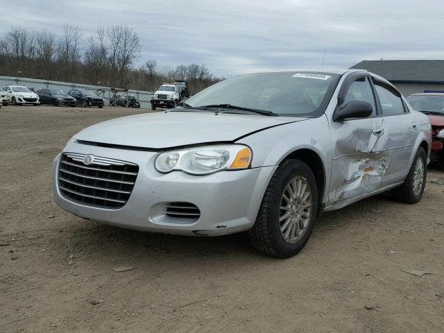 1C3EL46X86N275723 - 2006 CHRYSLER SEBRING SILVER photo 2