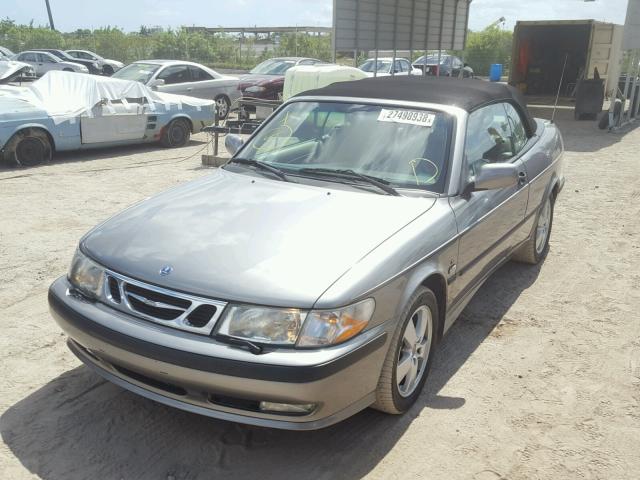 YS3DF78K937009850 - 2003 SAAB 9-3 SE GRAY photo 2