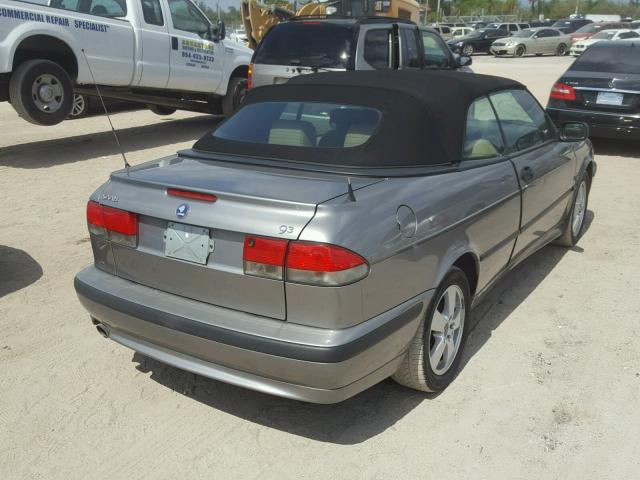 YS3DF78K937009850 - 2003 SAAB 9-3 SE GRAY photo 4