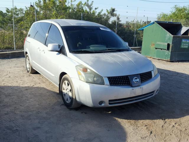 5N1BV28U84N309183 - 2004 NISSAN QUEST S SILVER photo 1