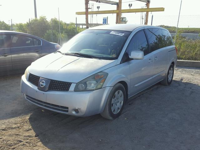 5N1BV28U84N309183 - 2004 NISSAN QUEST S SILVER photo 2