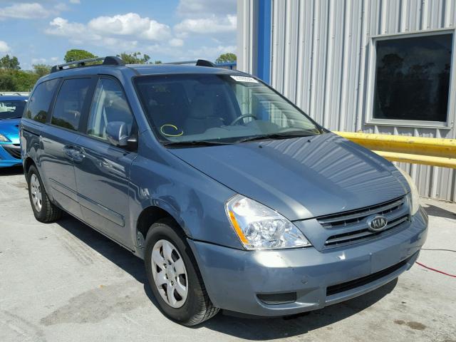 KNDMB233676158556 - 2007 KIA SEDONA EX GREEN photo 1