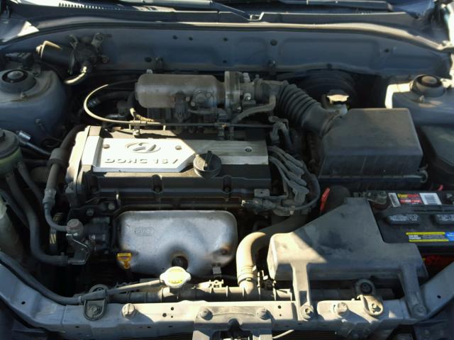 KMHCG45C44U517847 - 2004 HYUNDAI ACCENT GL GRAY photo 7