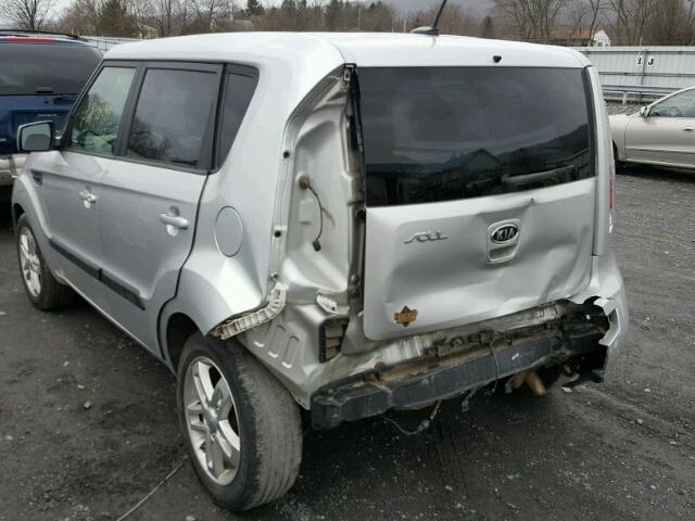 KNDJT2A2XB7708063 - 2011 KIA SOUL + GRAY photo 3