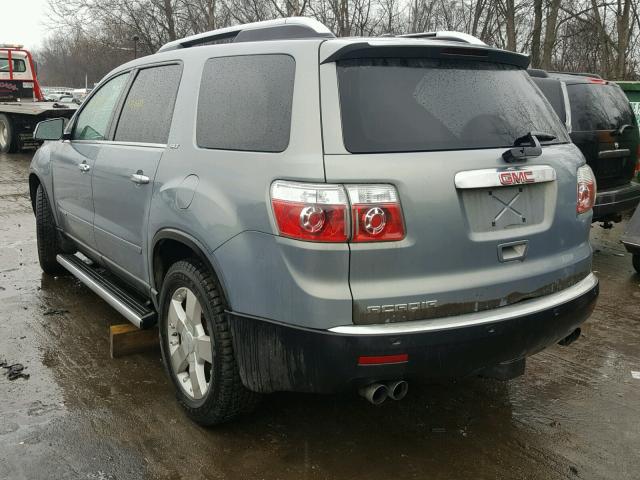 1GKER23718J110629 - 2008 GMC ACADIA SLT BLUE photo 3