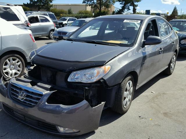 KMHDU46D38U556780 - 2008 HYUNDAI ELANTRA GL GRAY photo 2