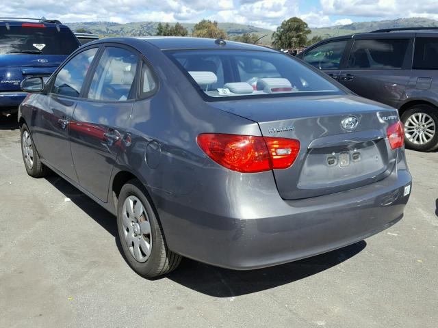 KMHDU46D38U556780 - 2008 HYUNDAI ELANTRA GL GRAY photo 3