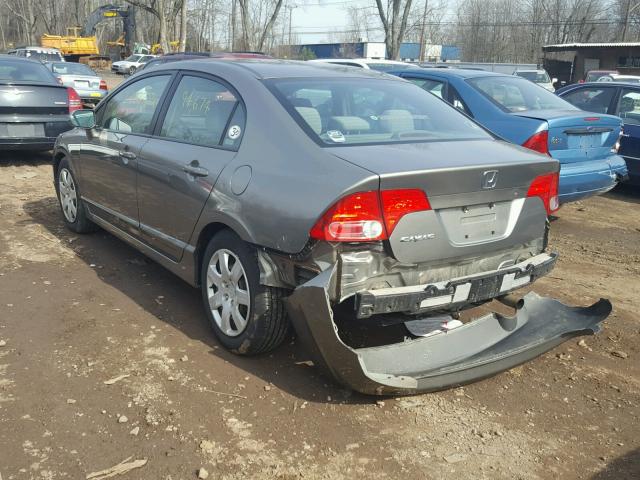 1HGFA16527L064275 - 2007 HONDA CIVIC LX GRAY photo 3