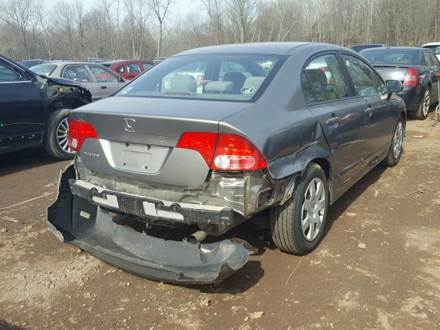 1HGFA16527L064275 - 2007 HONDA CIVIC LX GRAY photo 4