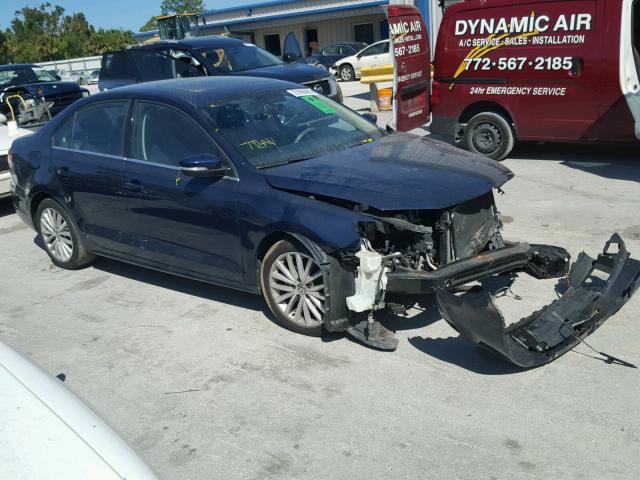 3VWLZ7AJ3BM101100 - 2011 VOLKSWAGEN JETTA SEL BLUE photo 1