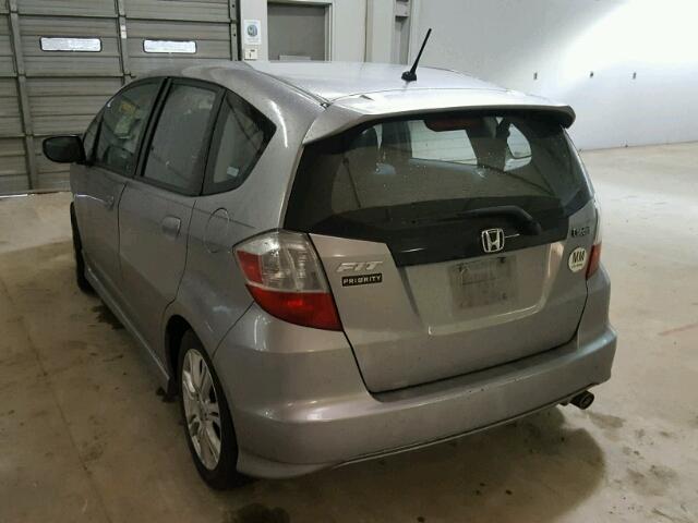 JHMGE88419S067308 - 2009 HONDA FIT SPORT SILVER photo 3